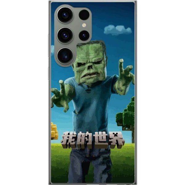 Samsung Galaxy S23 Ultra Genomskinligt Skal A Minecraft Movie