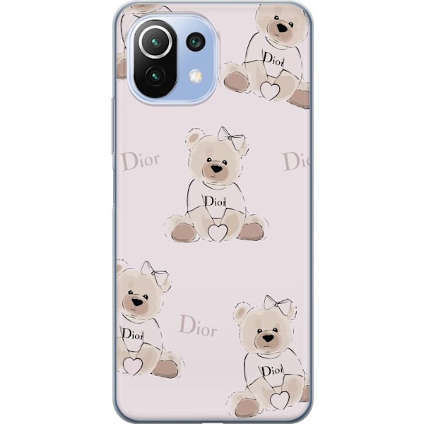 Xiaomi 11 Lite 5G NE Läpinäkyvä kuori Teddy Dior Vibes - yl