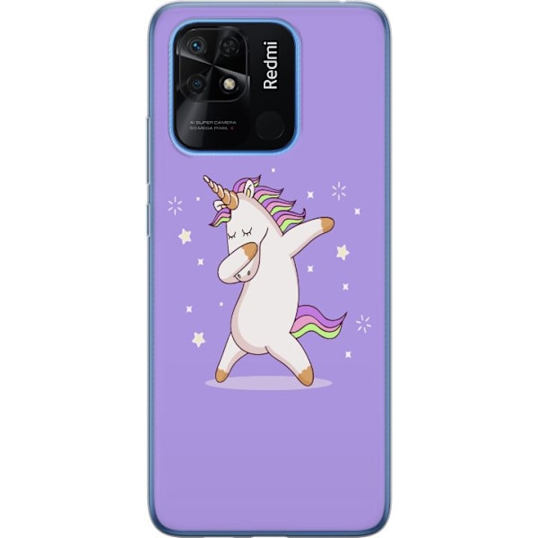 Xiaomi Redmi 10C Genomskinligt Skal Unicorn Dab