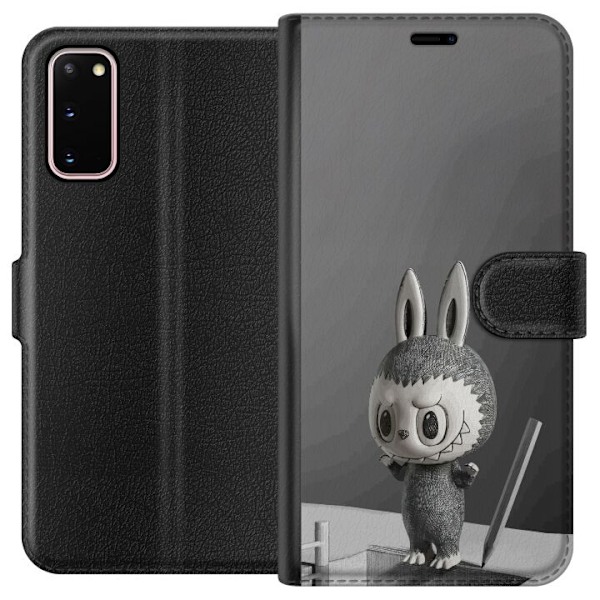 Samsung Galaxy S20 Tegnebogsetui Pop Mart MEGA LABUBU LABUBU Sketch 1000%