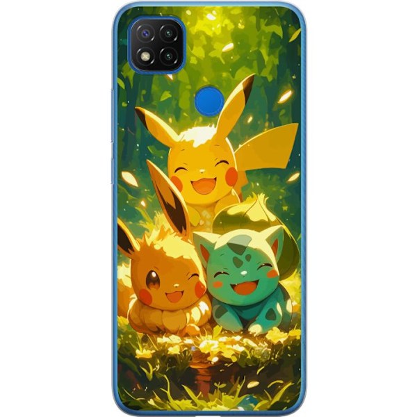 Xiaomi Redmi 9C Genomskinligt Skal Pixelmonster spelstil – färgstark design för retroälskande gamers