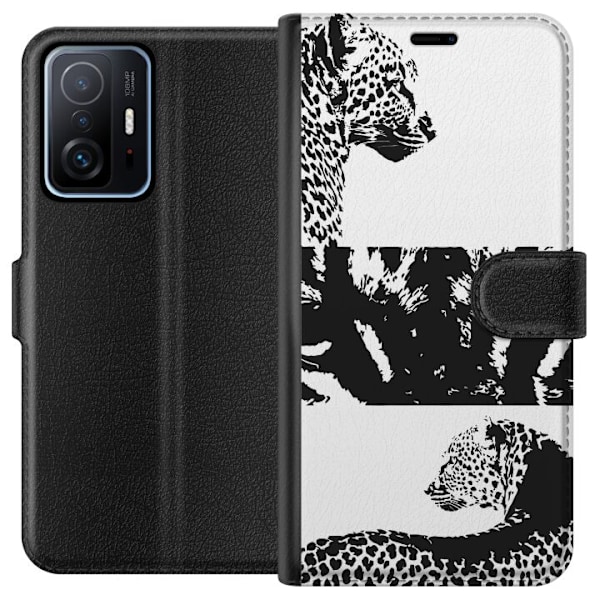 Xiaomi 11T Tegnebogsetui Leopard Faces