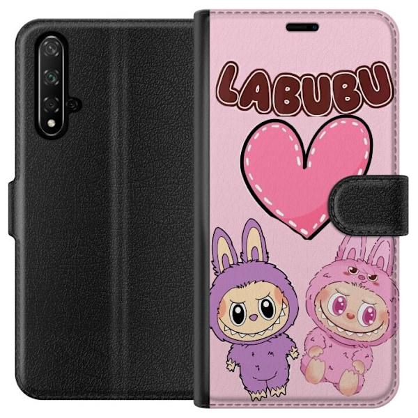 Honor 20 Lommeboketui Labubu Pink Monster
