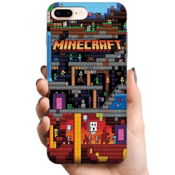 Apple iPhone 8 Plus TPU Mobildeksel Minecraft