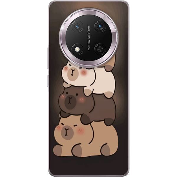 Kompatibelt Mobildeksel til Honor Magic7 Lite Capybara Kawaii Søt Dyrefigur
