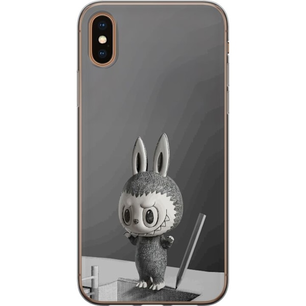 Apple iPhone XS Genomskinligt Skal Pop Mart MEGA LABUBU LABUBU