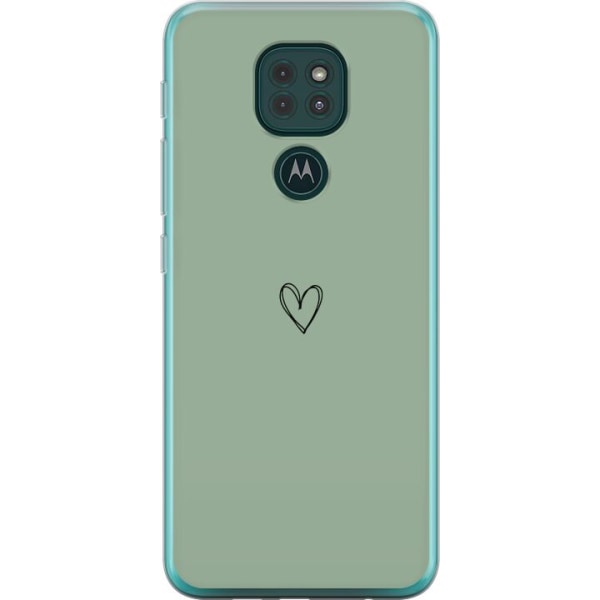 Motorola Moto G9 Play Läpinäkyvä kuori Sydän