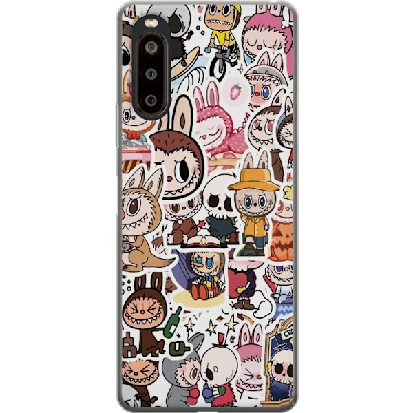 Sony Xperia 10 II Gennemsigtig cover Labubu All-Stars – POP
