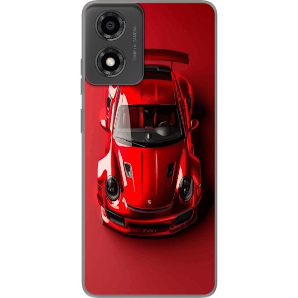 Motorola Moto E14 Gennemsigtig cover Porsche