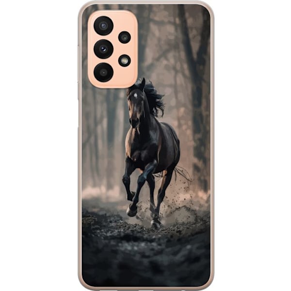 Samsung Galaxy A23 5G Genomskinligt Skal Running horse