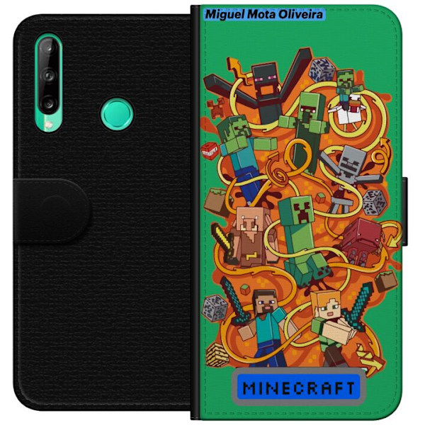 Huawei P40 lite E Tegnebogsetui Minecraft