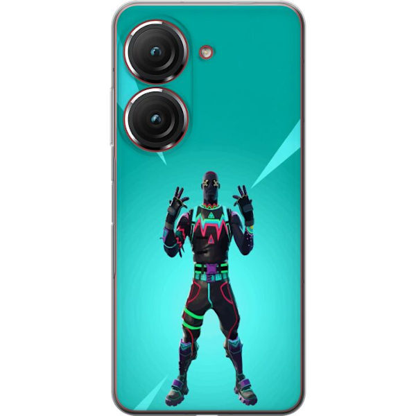Asus Zenfone 9 Gjennomsiktig deksel svart ridder fortnite