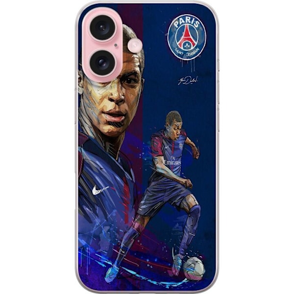 Apple iPhone 16 Gjennomsiktig deksel Mbappe