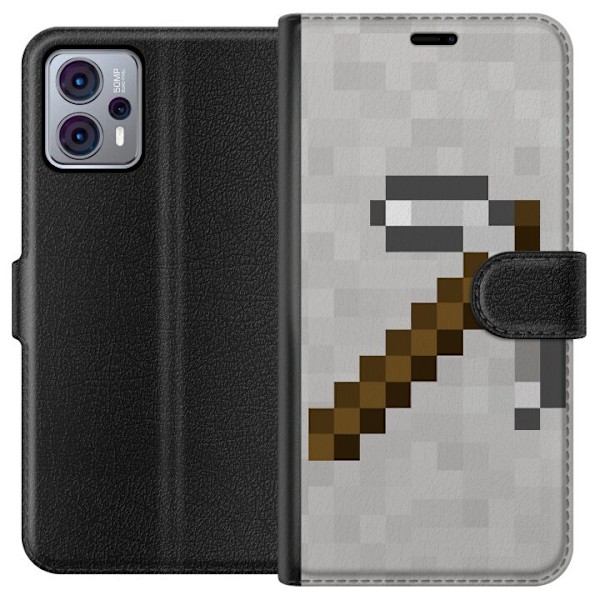 Motorola Moto G23 Tegnebogsetui Minecraft Værktøjer