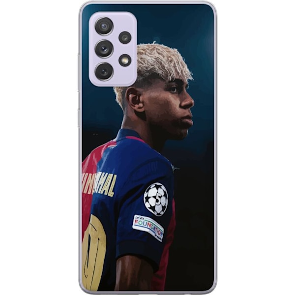 Samsung Galaxy A52s 5G Läpinäkyvä kuori Lamine Yamal - Barcelonan ihmelapsi fokuksessa
