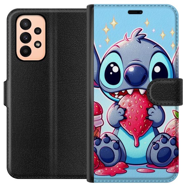 Samsung Galaxy A23 Tegnebogsetui Strawberry Stitch