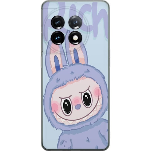 OnePlus 11 Gennemsigtig cover Blå Kanin Labubu