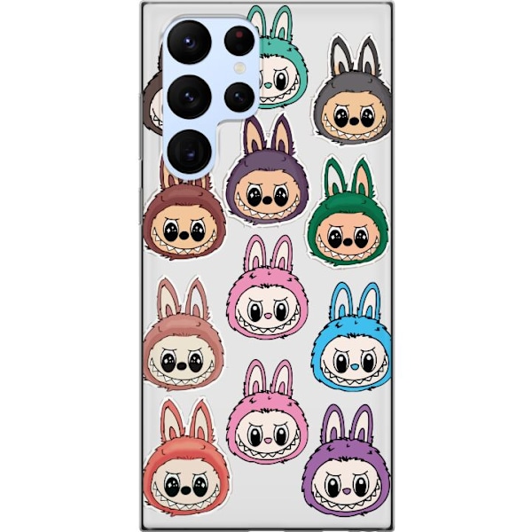 Samsung Galaxy S22 Ultra 5G Läpinäkyvä kuori Labubu Macaron