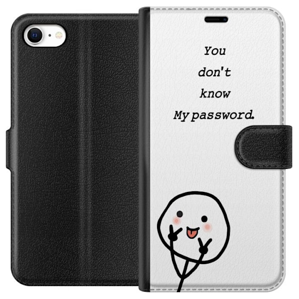 Apple iPhone 6s Plånboksfodral You Don’t Know My Password – edgy textmotiv med attityd