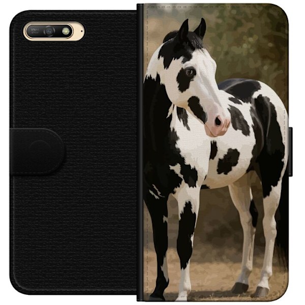 Huawei Y6 (2018) Lompakkokotelo Kaunis Hevonen - elegantti hevonen kuva-aihe