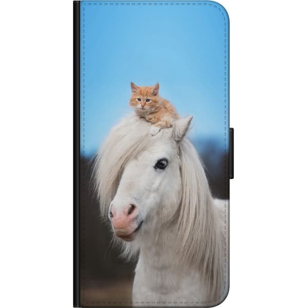 Kompatibelt Lommeboketui til OnePlus 9 Pro Katt og Hest