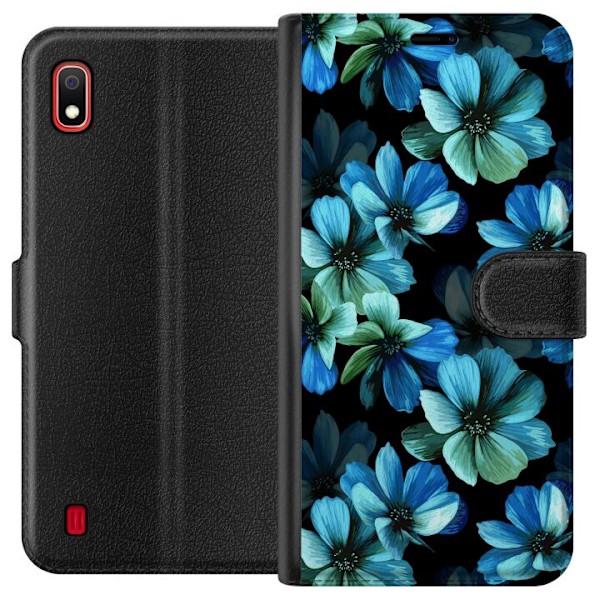 Samsung Galaxy A10 Lompakkokotelo Kukat