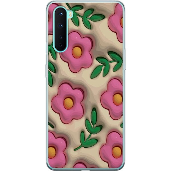 OnePlus Nord Gennemsigtig cover Boblende Blomster