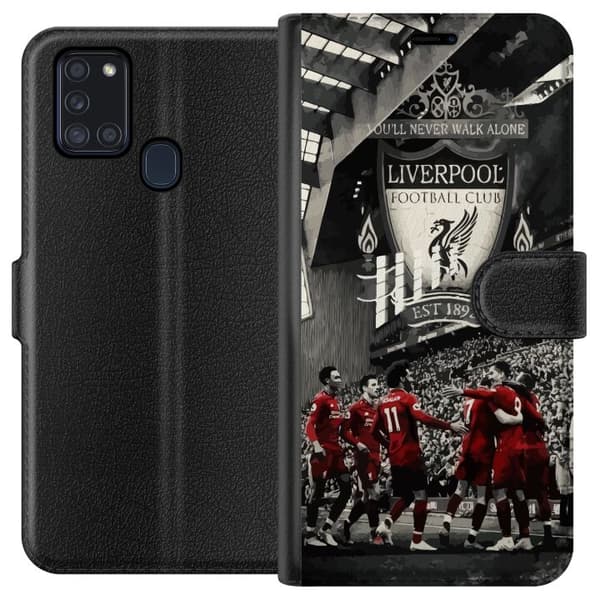 Kompatibel Tegnebogsetui til Samsung Galaxy A21s Liverpool