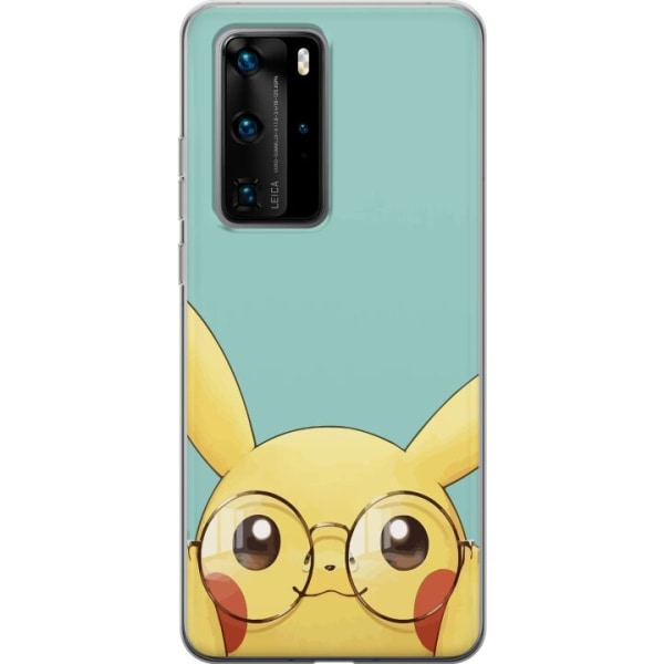 Huawei P40 Pro Läpinäkyvä kuori Pikachu lasit
