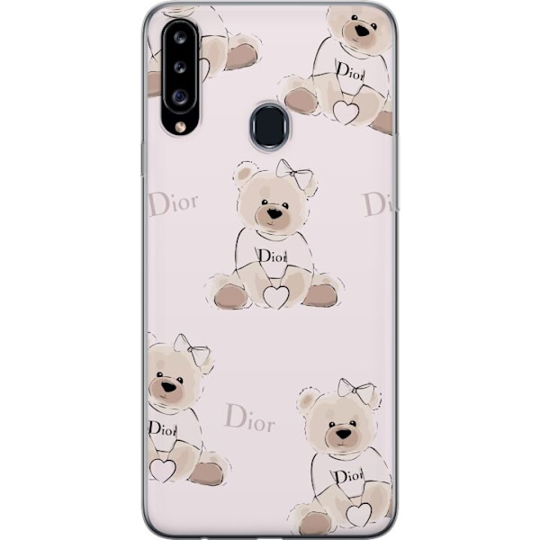 Samsung Galaxy A20s Läpinäkyvä kuori Teddy Dior Vibes - yle
