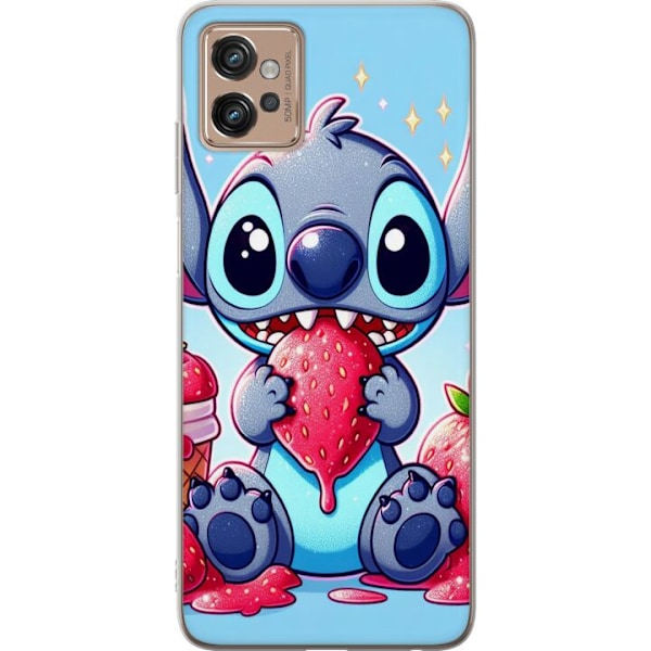 Motorola Moto G32 Läpinäkyvä kuori Strawberry Stitch