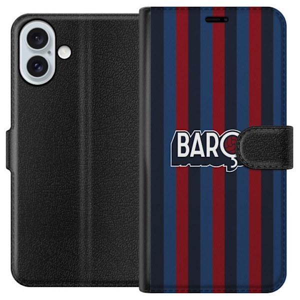 Apple iPhone 16 Plus Lompakkokotelo FC Barcelona