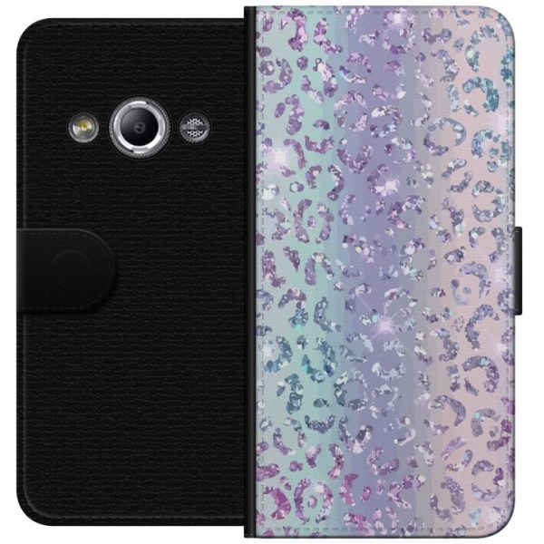 Samsung Galaxy Xcover 3 Plånboksfodral Glitter Leopard