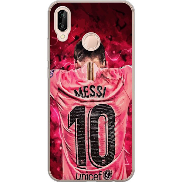Huawei P20 lite Läpinäkyvä kuori Messi Jalkapallo Barcelona Argentiina Motivoiva Legendaarinen Pelaaja FC Barcelona Numero 10 Urheilu Jalkapallo