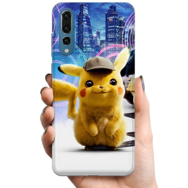 Huawei P20 Pro TPU Matkapuhelimen kuori Detektiivi Pikachu