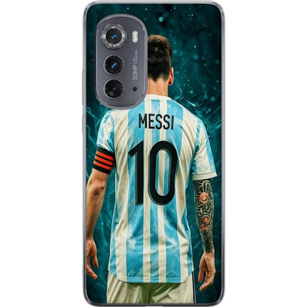 Motorola Edge (2022) Gennemsigtig cover Messi