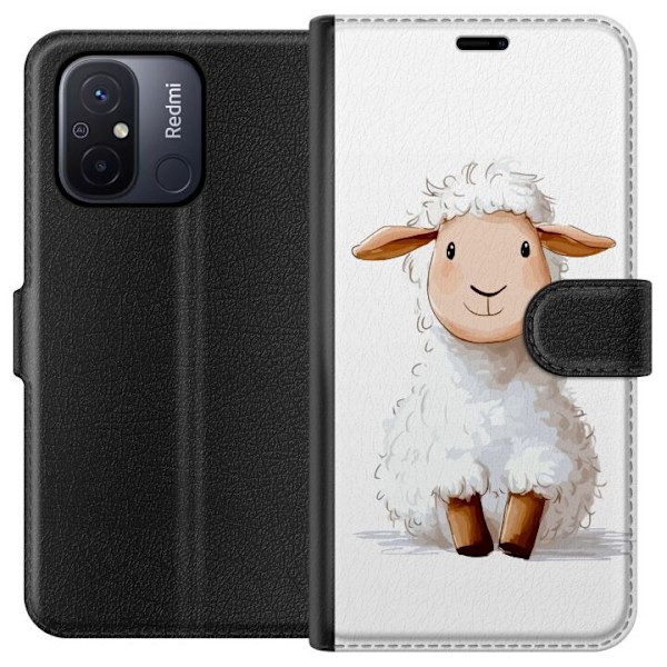 Xiaomi Redmi 12C Lompakkokotelo Suloinen Lammas - lasten ja va