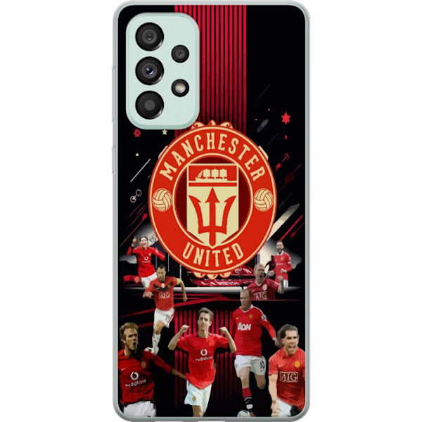 Samsung Galaxy A73 5G Genomskinligt Skal Manchester United F.C