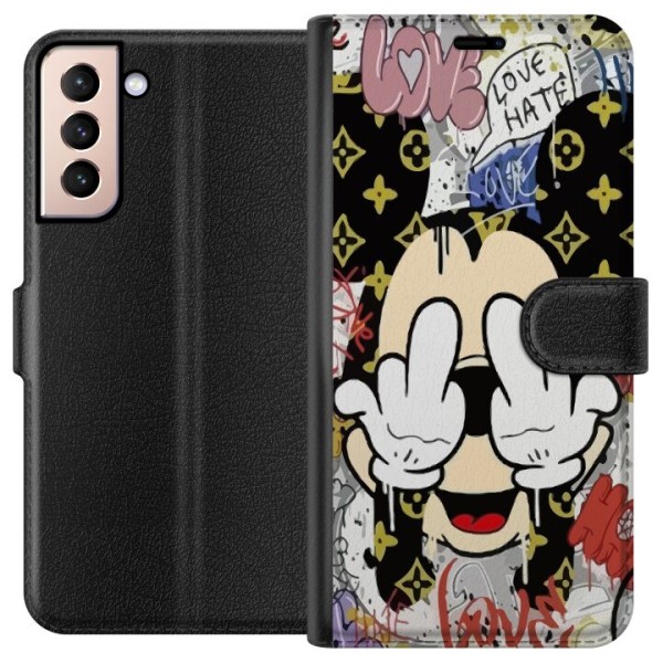 Samsung Galaxy S21 Tegnebogsetui Mickey Mouse