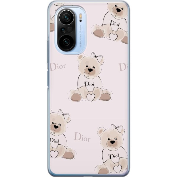 Xiaomi Mi 11i Gennemsigtig cover Teddy Dior Vibes - luksuriøs bamse i modetil