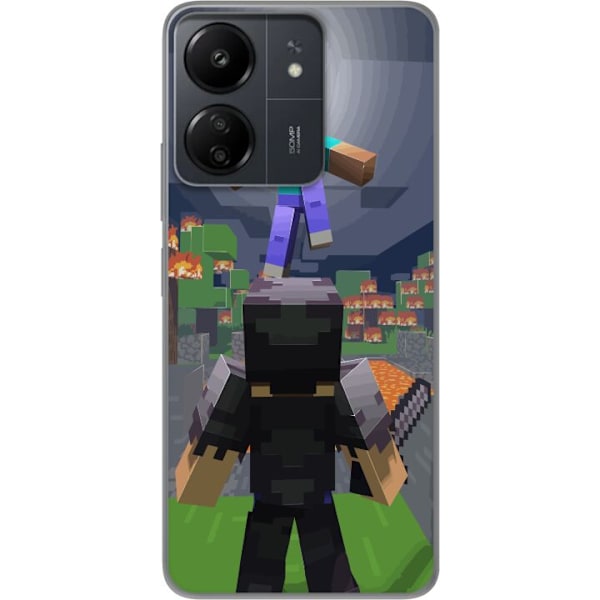 Xiaomi Redmi 13C Läpinäkyvä kuori Minecraft
