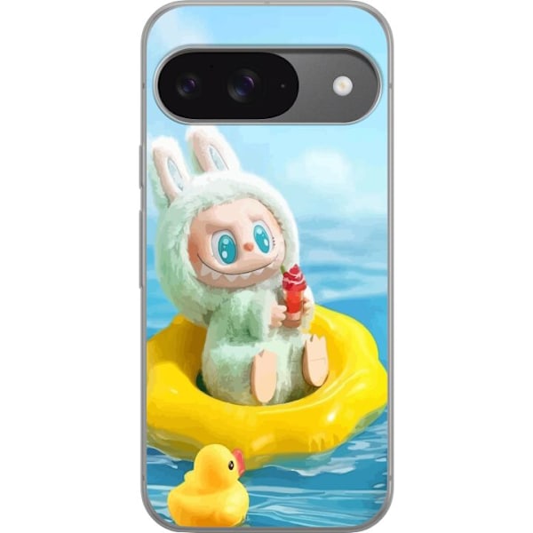 Google Pixel 9 Läpinäkyvä kuori Labubu Stripe Attack - Raidat kohtaavat hirviöt