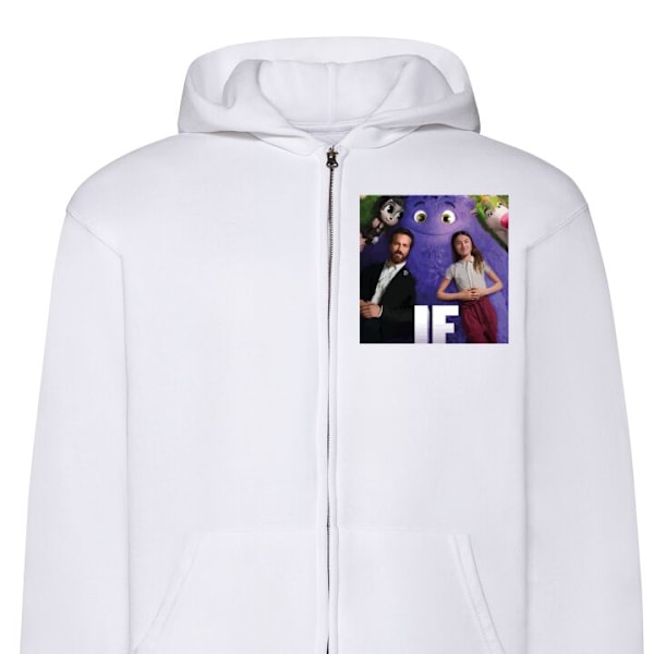 Zip-Hoodie för Barn | Huvtröja med Dragkedja IF: Låtsaskompisar vit one size