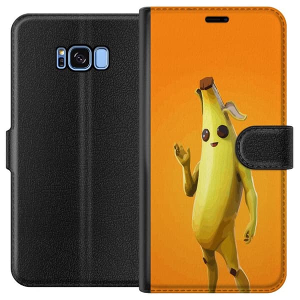 Kompatibelt Plånboksfodral till Samsung Galaxy S8 Fortnite - Peely