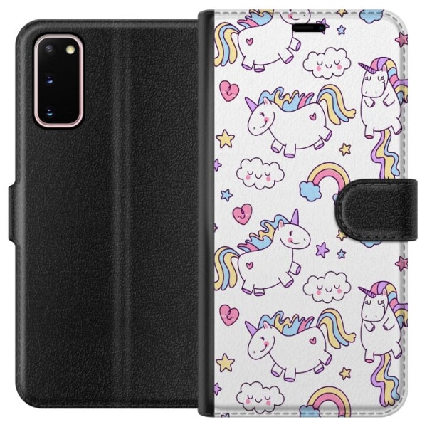 Samsung Galaxy S20 Plånboksfodral Unicorn Pattern