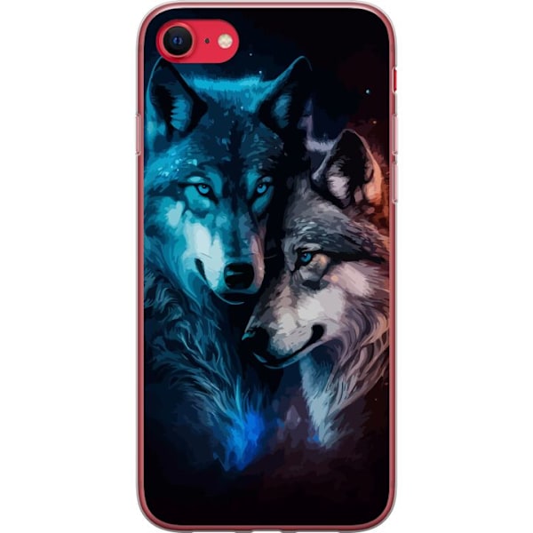 Apple iPhone SE (2022) Läpinäkyvä kuori Sudet yössä