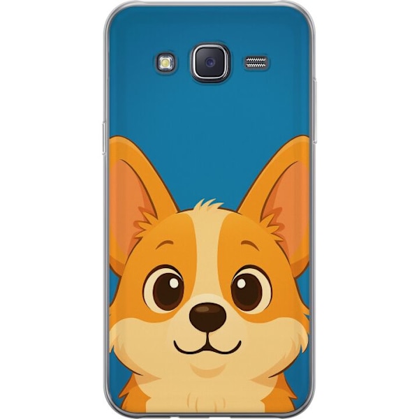 Samsung Galaxy J5 Läpinäkyvä kuori Hello Corgi