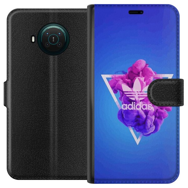 Nokia X10 Plånboksfodral Adidas-inspirerad blå design – sp