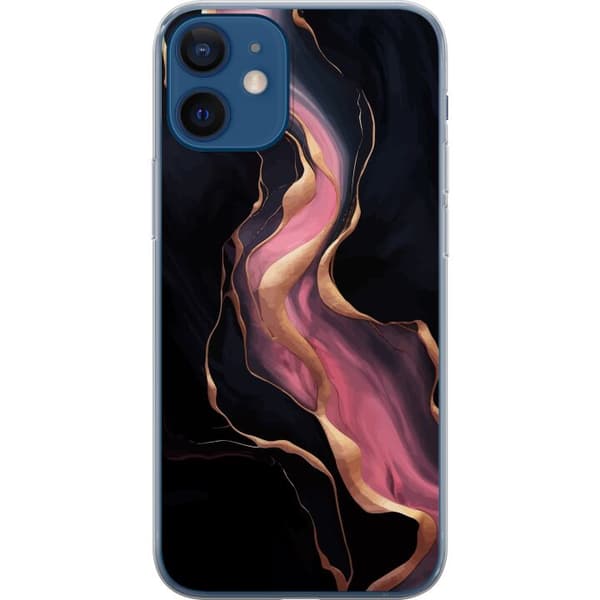 Kompatibelt Mobildeksel til Apple iPhone 12 mini Marmor Mønster Luksus Design Natur