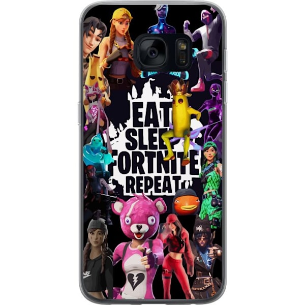 Samsung Galaxy S7 Gennemsigtig cover Fortnite